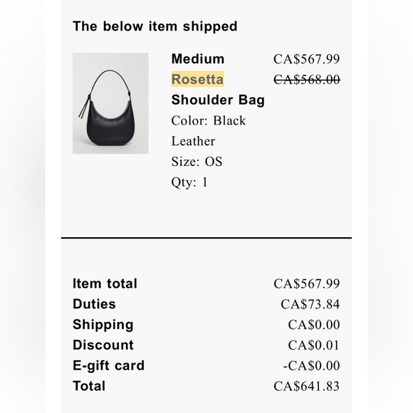 Medium Rosetta Shoulder Bag - Picture 3 of 3